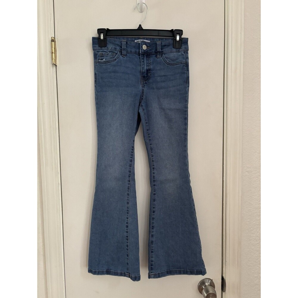 Celebrity Pink Girls Size 12 Flare Jeans Medium Wash Bell Bottom Blue